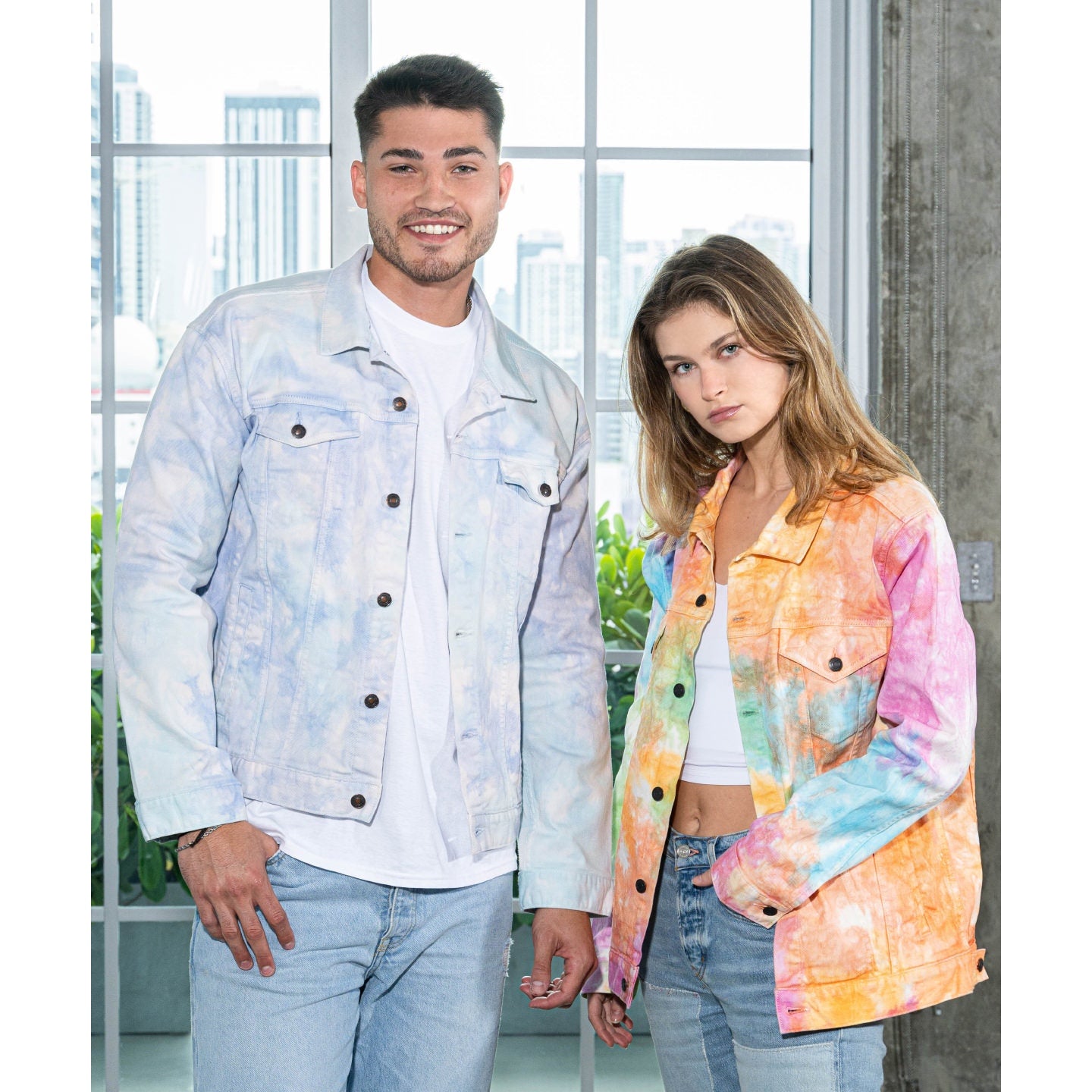 Colortone Tie-Dye Denim Jacket