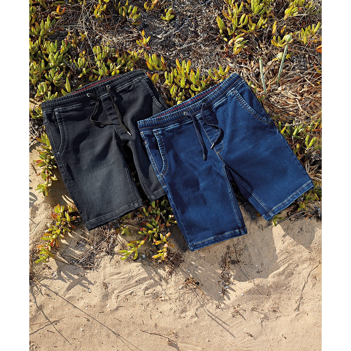 Wombat Men's Denim Drawstring Shorts
