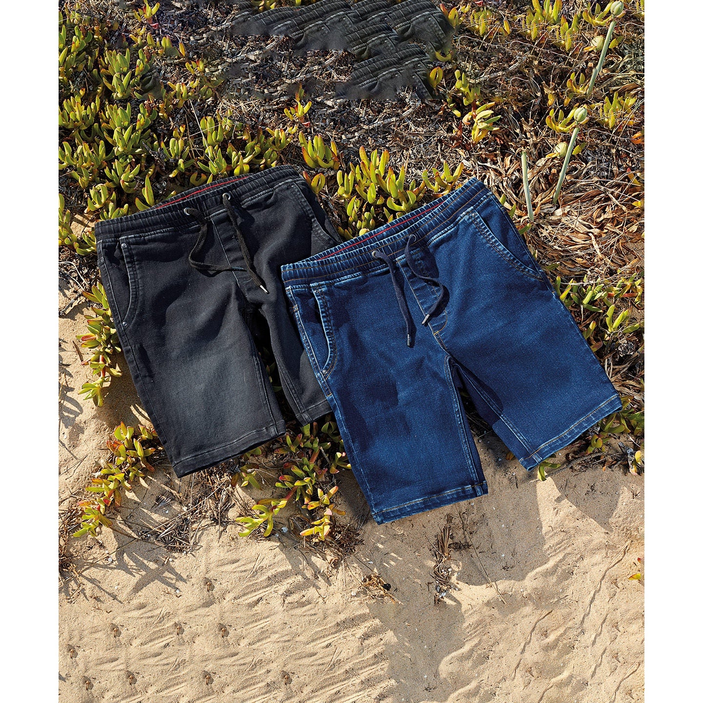 Wombat Men's Denim Drawstring Shorts