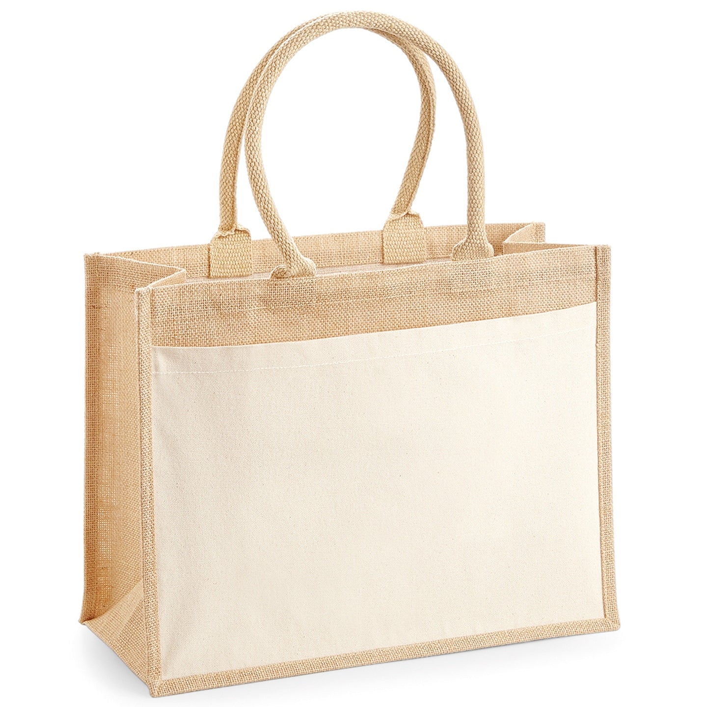 Westford Mill Cotton Pocket Jute Shopper