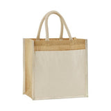 Westford Mill Cotton Pocket Natural Starched Jute Midi Tote