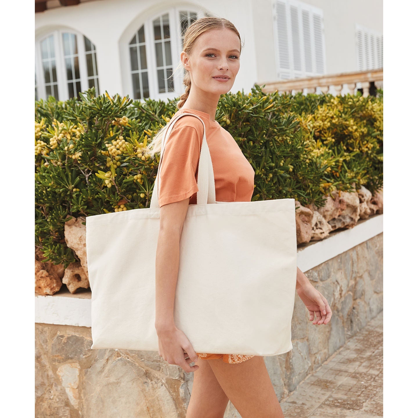 Westford Mill Oversized Canvas Tote Bag