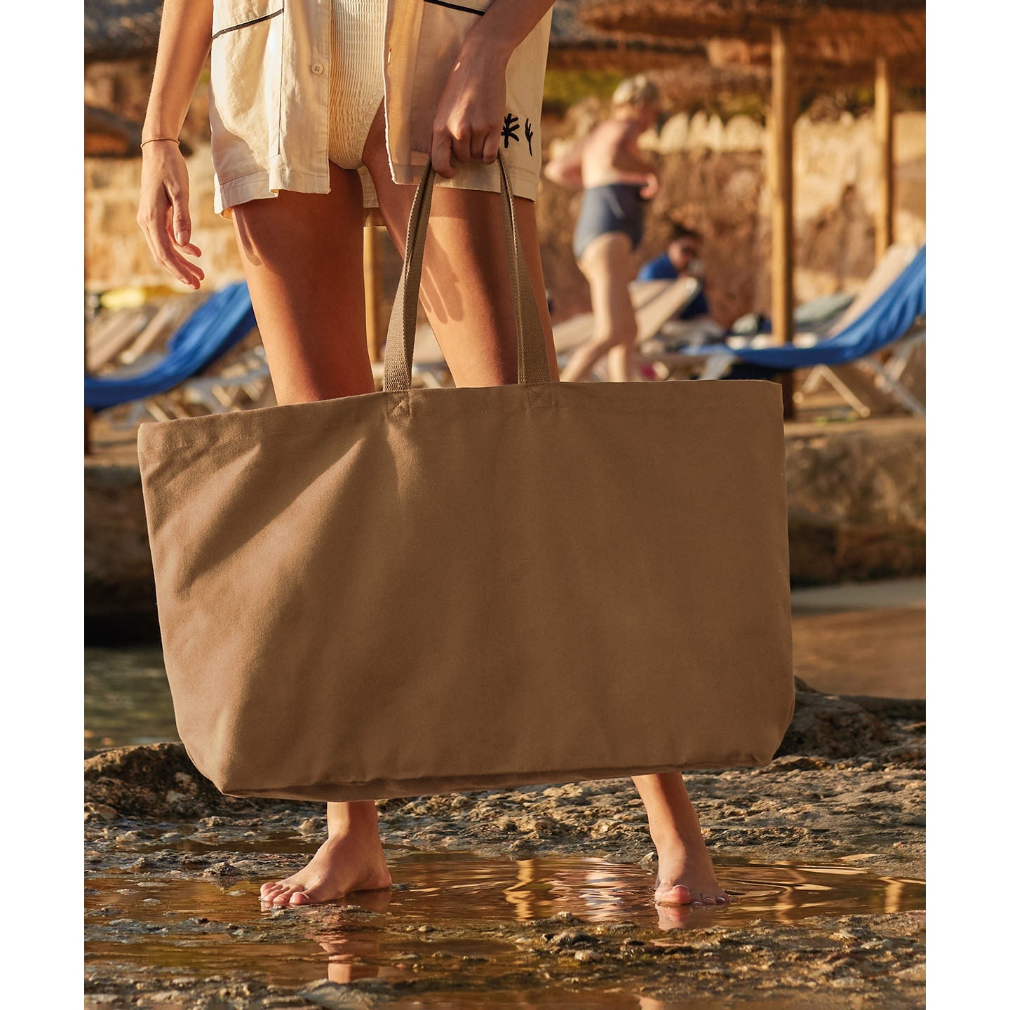 Westford Mill Oversized Canvas Tote Bag