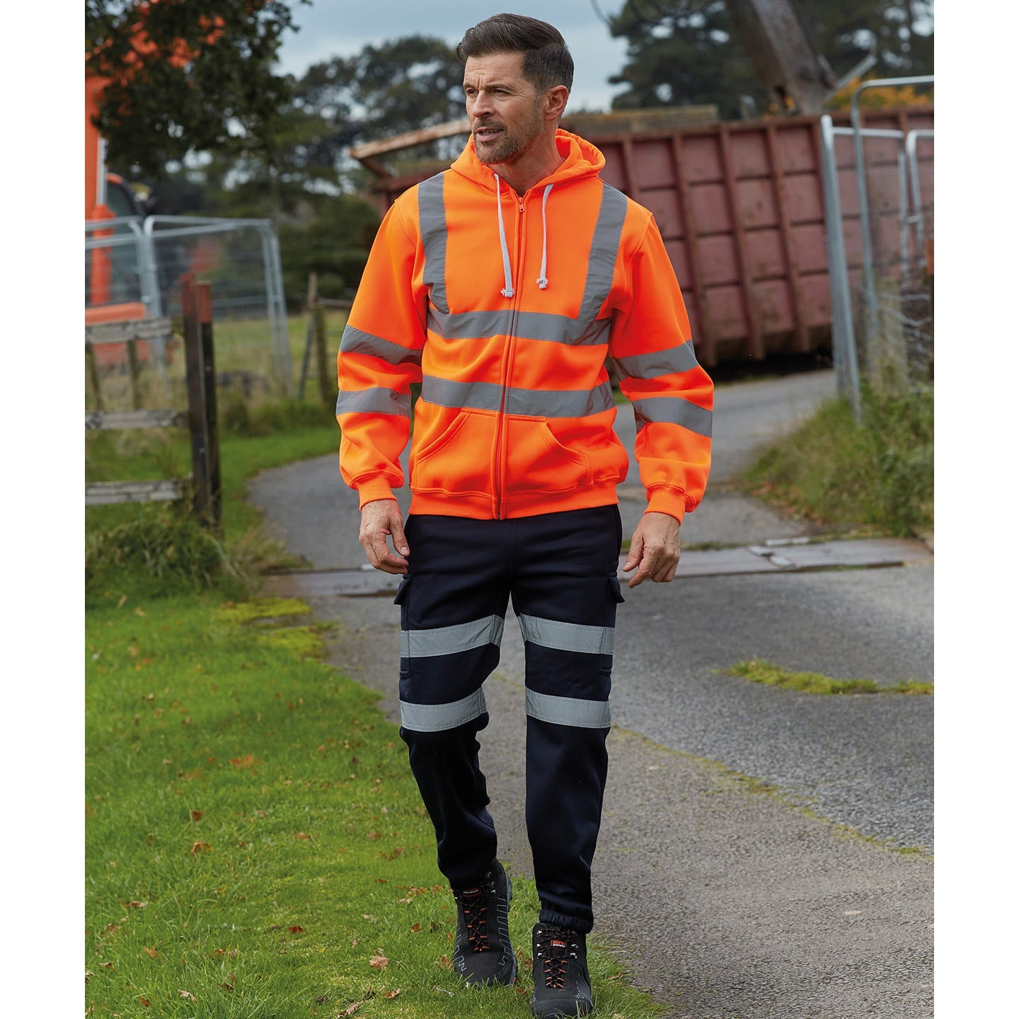 Yoko Hi-Vis Zip Hoodie