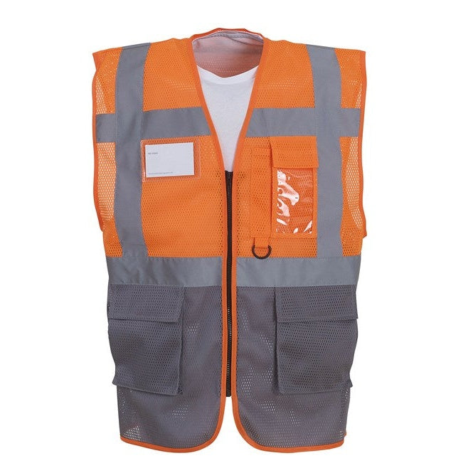 Yoko Hi-Vis Top Cool Open-Mesh Executive Waistcoat