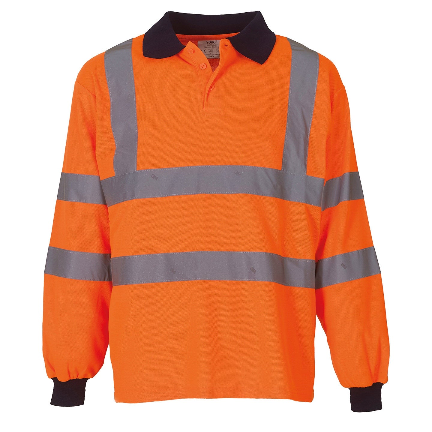 Yoko Hi-Vis Long Sleeve Polo