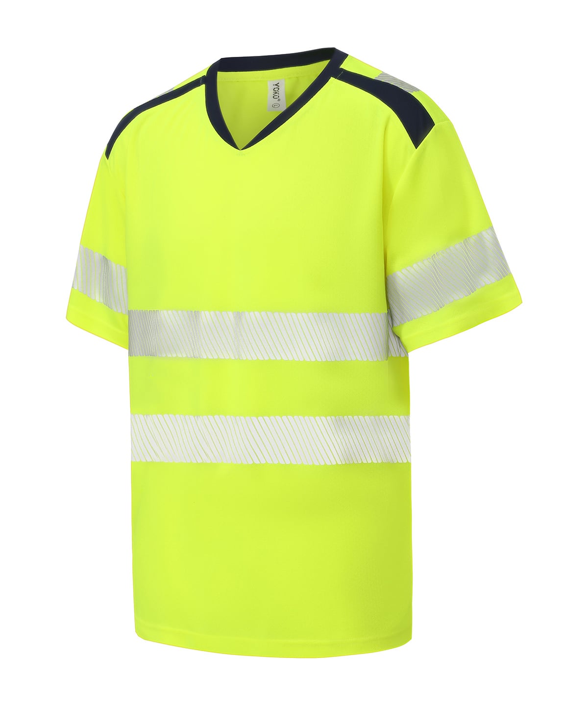 Yoko YK054 Hi-Vis Mandarin Collar Comfort Trim T-Shirt (hvj430)