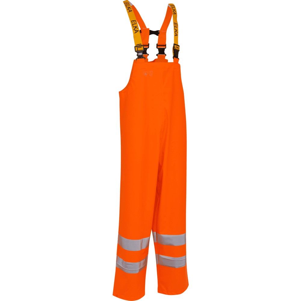 ELKA Securetech Multinorm PU Bib & Brace 028850R #colour_hi-vis-orange