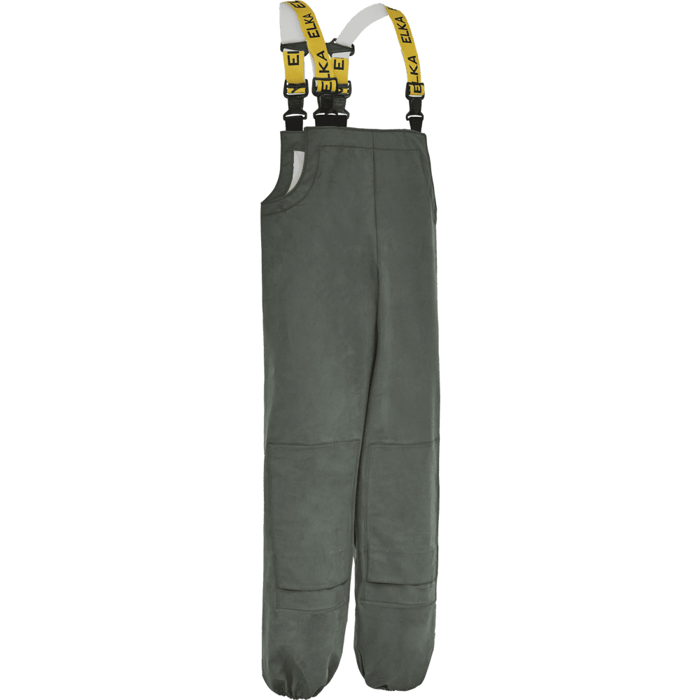 ELKA PRO Bib & Brace With Pockets For Knee Pads 079904 #colour_olive