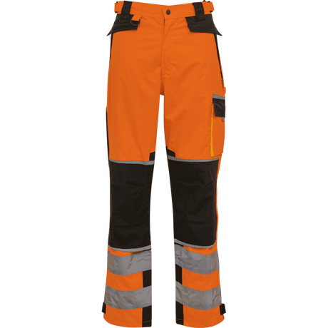 ELKA Visible Xtreme Waist Trousers 082404R #colour_hi-vis-orange-black