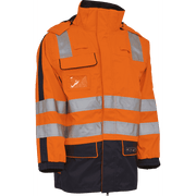 ELKA Securetech Multinorm Electric Arc Jacket 086060R #colour_hi-vis-ora-navy