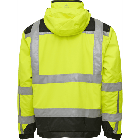 ELKA Visible Xtreme 2-in-1 Bomber Jacket 086104R #colour_hi-vis-yell-black