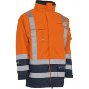 ELKA Securetech Multinorm Shell Jacket 086151R #colour_hi-vis-ora-navy