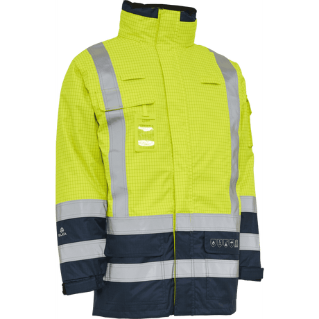 ELKA Securetech Multinorm Shell Jacket 086151R #colour_hi-vis-yell-navy