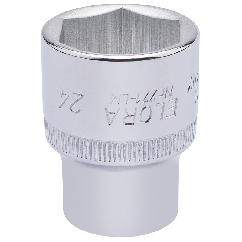 Draper 24mm 1/2" Square Drive Elora Hexagon Socket