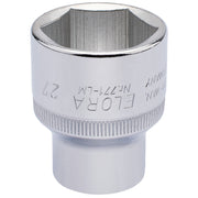 Draper 27mm 1/2" Square Drive Elora Hexagon Socket