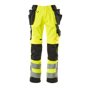 Mascot Safe Supreme Wigan Craftsmen's Trousers - Hi-Vis Yellow/Black