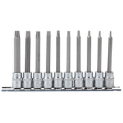 Draper 3/8" Sq. Dr. 100mm Long Draper TX-STAR® Socket Bit Set (10 Piece)
