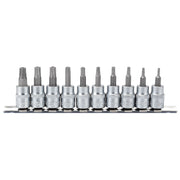 Draper 3/8" Sq. Dr. 48mm long Draper TX-STAR® Security Socket Bit Set (10 Piece)