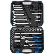 Draper 1/4", 3/8" and 1/2" Sq. Dr. Metric Tool Kit (75 piece)