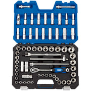 Draper 1/2" Sq. Dr. MM/AF Combined Socket Set (63 Piece)