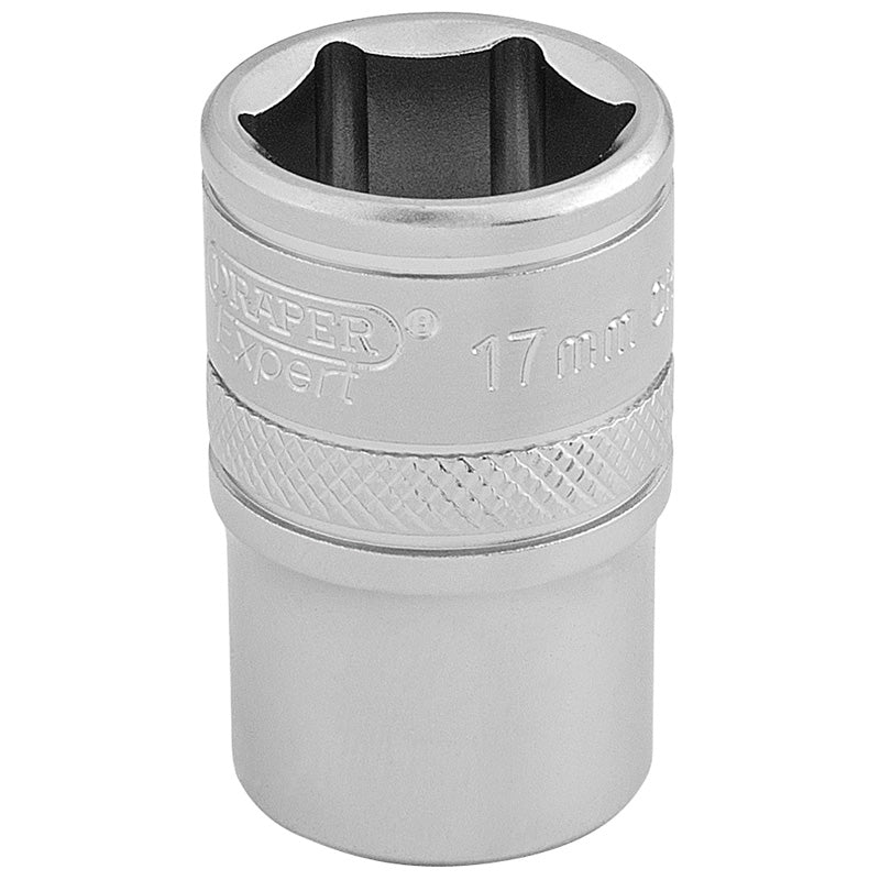 Draper 1/2" Square Drive 6 Point Metric Socket (17mm)