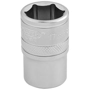 Draper 1/2" Square Drive 6 Point Metric Socket (17mm)
