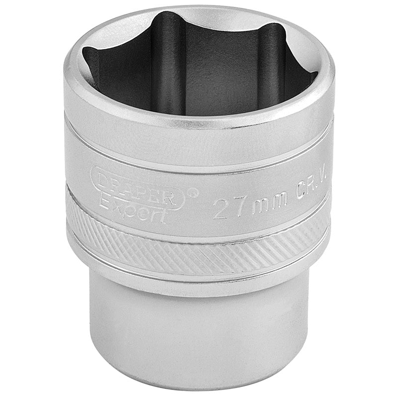 Draper 1/2" Square Drive 6 Point Metric Socket (27mm)