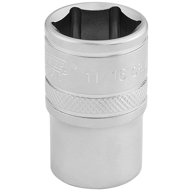 Draper 1/2" Square Drive 6 Point Imperial Socket (11/16")