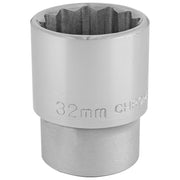Draper 3/4" Square Drive 12 Point Socket (32mm)