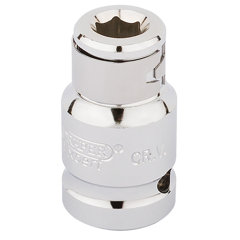 Draper 1/2" Square Drive x 5/16" Hexagon Screwdriver Bit Holding Socket