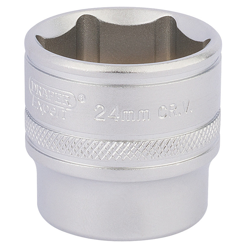 Draper 3/8" Square Drive Hi-Torq&#174; 6 Point Deep Socket (24mm)