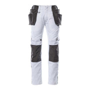 Mascot Unique Lightweight Trousers with Holster Pockets #colour_white-dark-anthracite