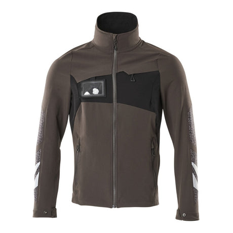 Mascot Accelerate Ultimate Stretch Lightweight Work Jacket #colour_dark-anthracite-black