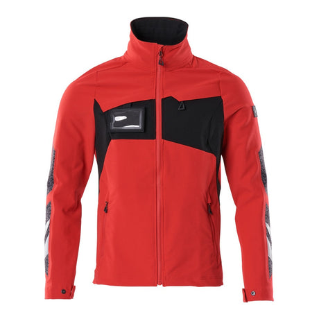 Mascot Accelerate Ultimate Stretch Lightweight Work Jacket #colour_traffic-red-black
