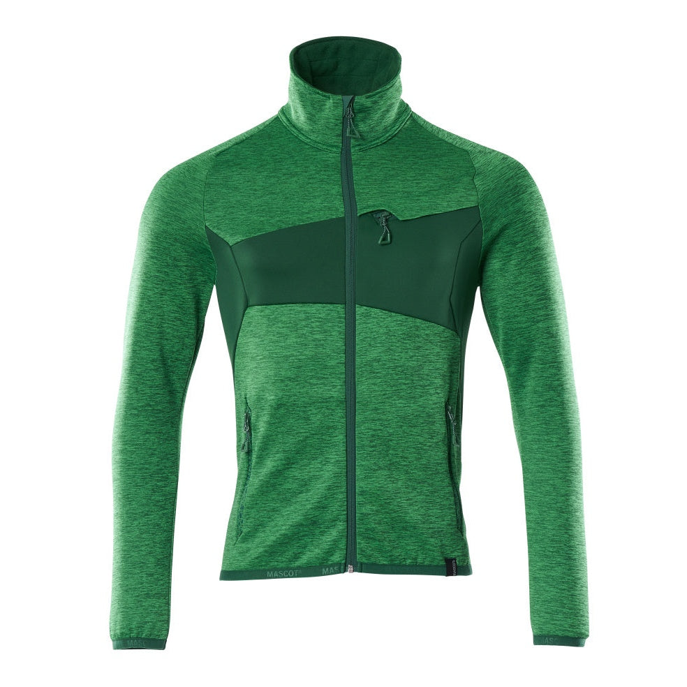 Mascot Accelerate Microfleece Jacket with Zipper #colour_grass-green-green
