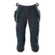 Mascot Accelerate 3/4 Stretch Craftsmen's Trousers with Holster Pockets #colour_dark-navy