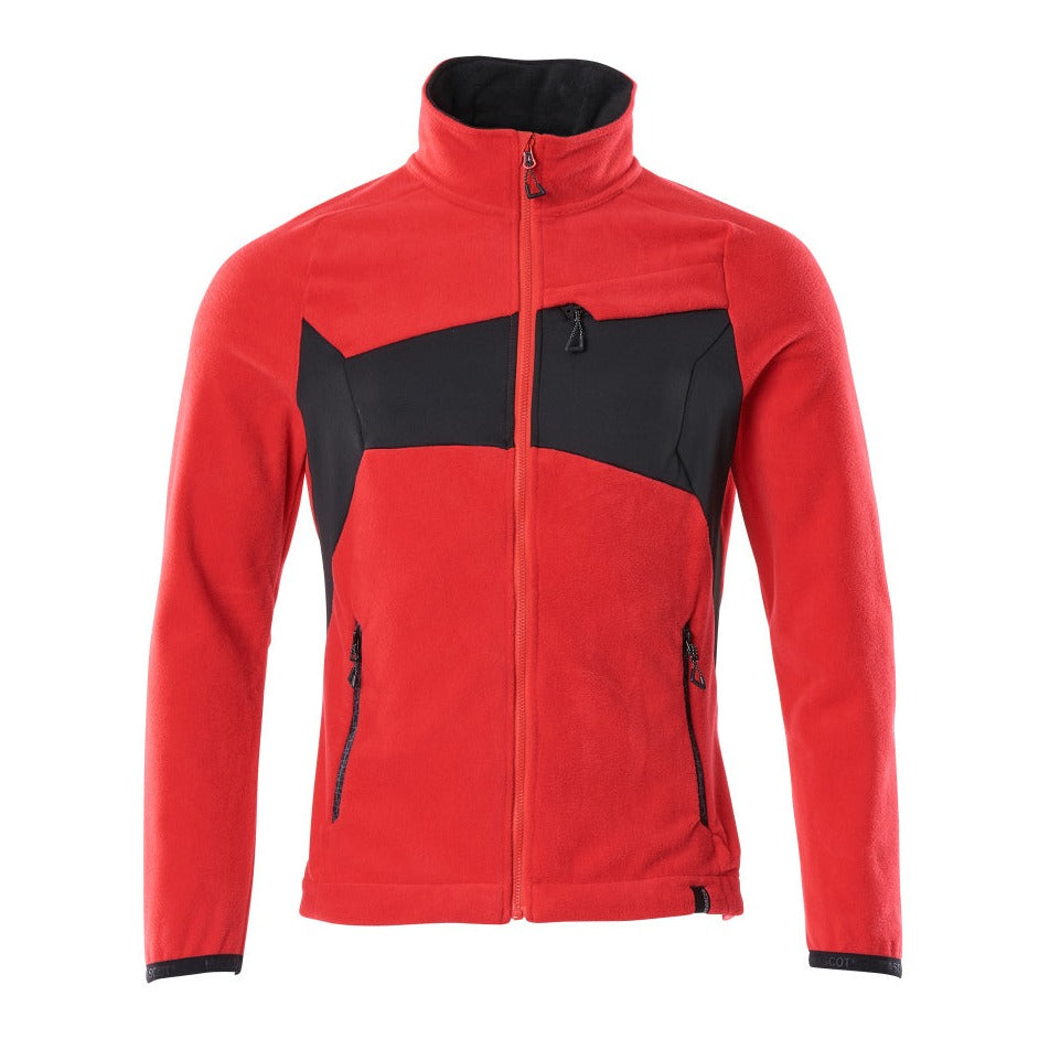Mascot Accelerate Fleece Jacket with Fleece Jacket #colour_traffic-red-black
