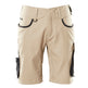 Mascot Unique Lightweight Shorts - Light Khaki/Black #colour_light-khaki-black