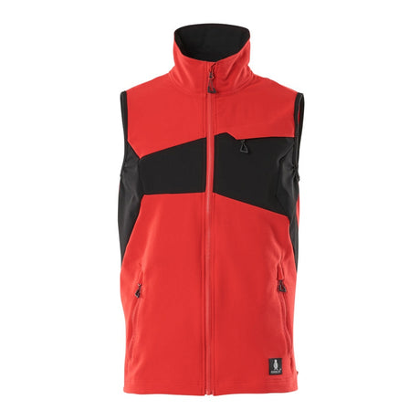 Mascot Accelerate Ultimate Stretch Lightweight Gilet #colour_traffic-red-black
