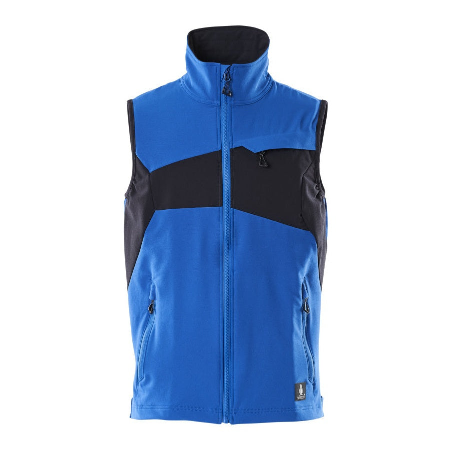 Mascot Accelerate Ultimate Stretch Lightweight Gilet #colour_azure-blue-dark-navy