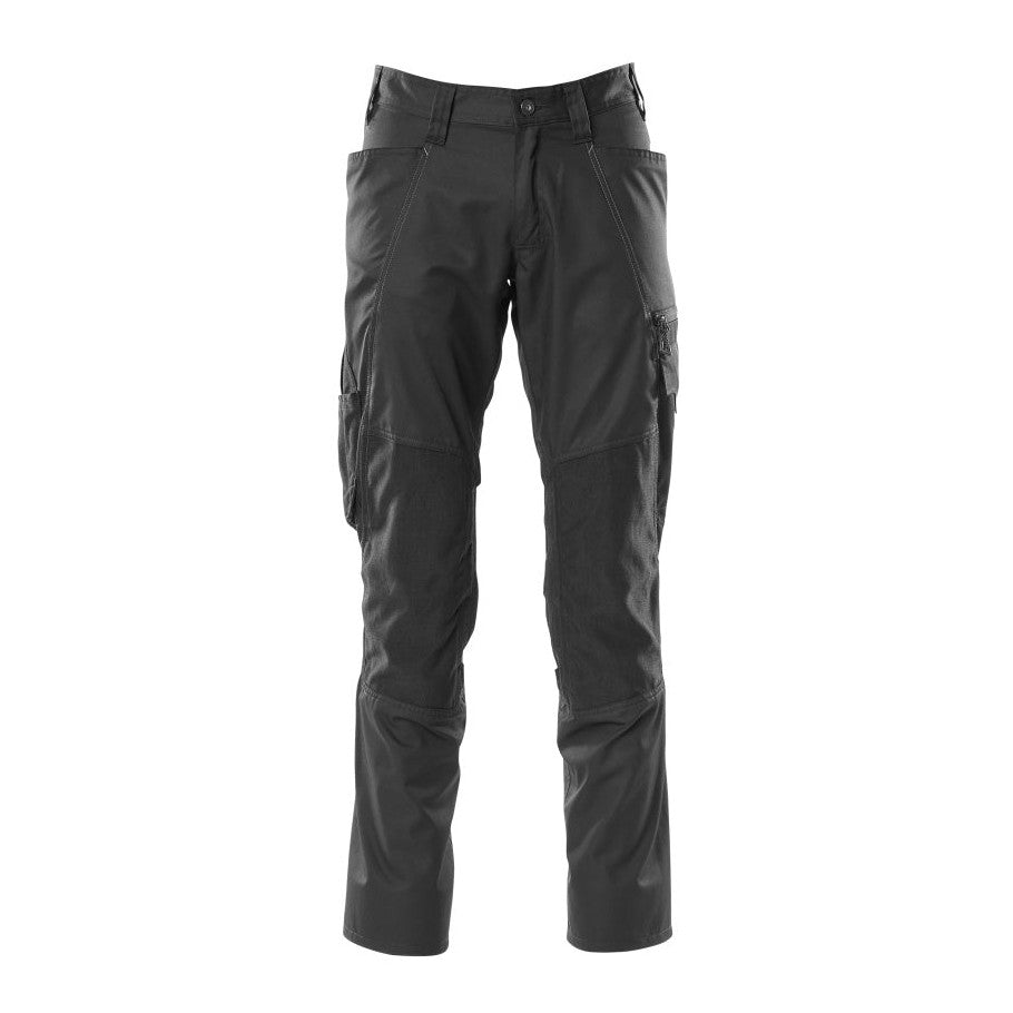 Mascot Accelerate Trousers with Kneepad Pockets - Black #colour_black