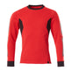 Mascot Accelerate Modern Fit Sweatshirt #colour_traffic-red-black