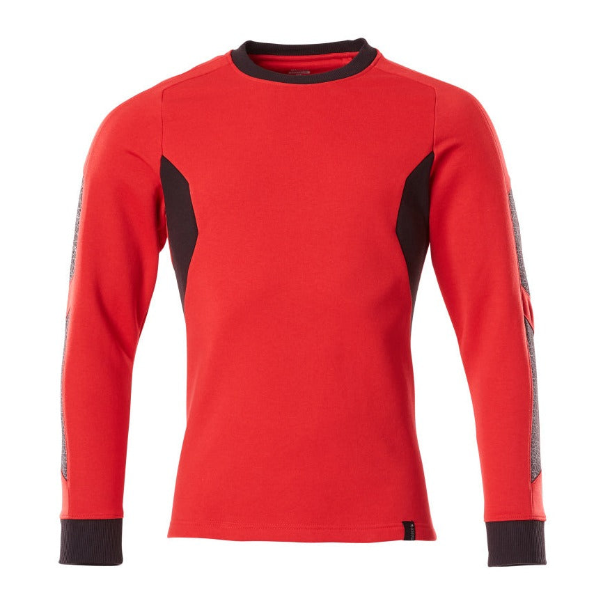 Mascot Accelerate Modern Fit Sweatshirt #colour_traffic-red-black