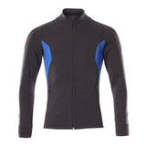 Mascot Accelerate Modern Fit Zippered Sweatshirt #colour_dark-navy-azure-blue