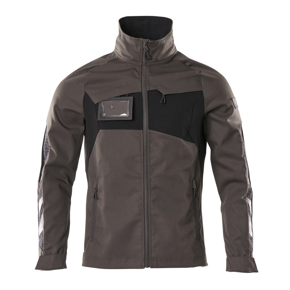 Mascot Accelerate Work Jacket with Stretch Zones #colour_dark-anthracite-black