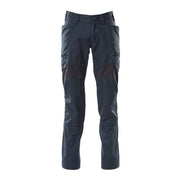 Mascot Accelerate Thigh Pocket Trousers with Stretch Zones - Dark Navy #colour_dark-navy