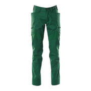 Mascot Accelerate Thigh Pocket Trousers with Stretch Zones - Green #colour_green