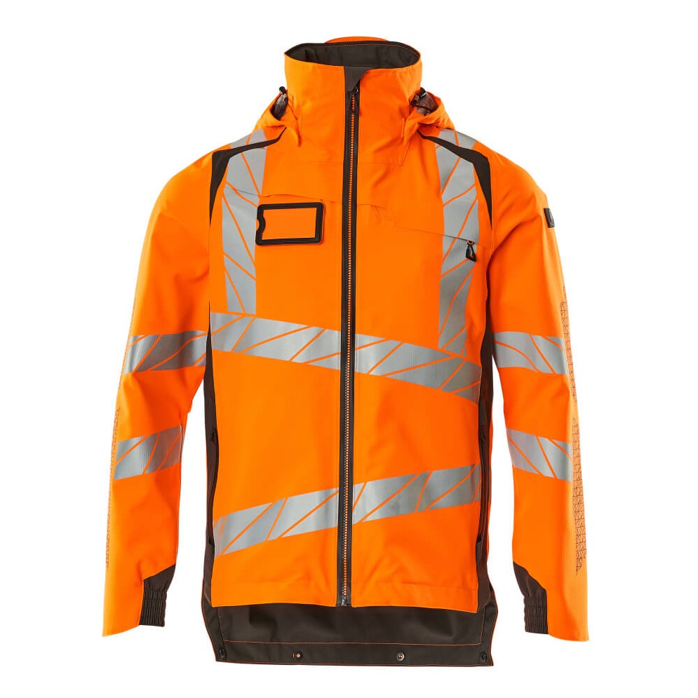 Mascot Accelerate Safe Lightweight Lined Outer Shell Jacket #colour_hi-vis-orange-dark-anthracite