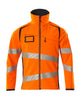 Mascot Accelerate Safe Softshell Jacket #colour_hi-vis-orange-dark-navy
